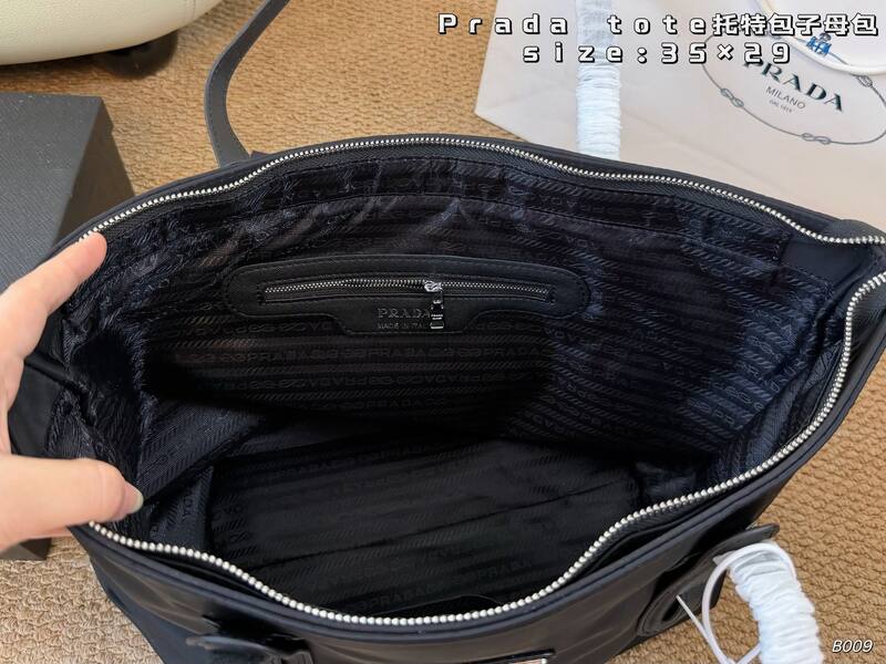 Prada Nylon black tote — AAA Quality Replica