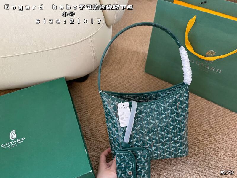 Goyard Hobo Navy small shoulder — Premium Replica