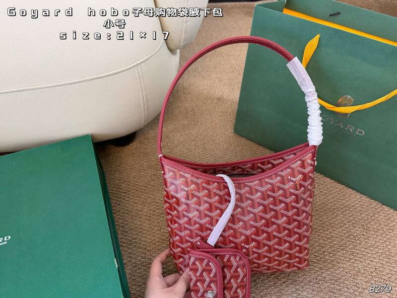 Goyard Hobo Navy small shoulder — Premium Replica