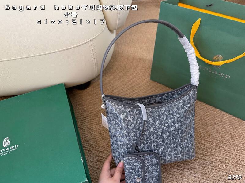 Goyard Hobo Navy small shoulder — Premium Replica