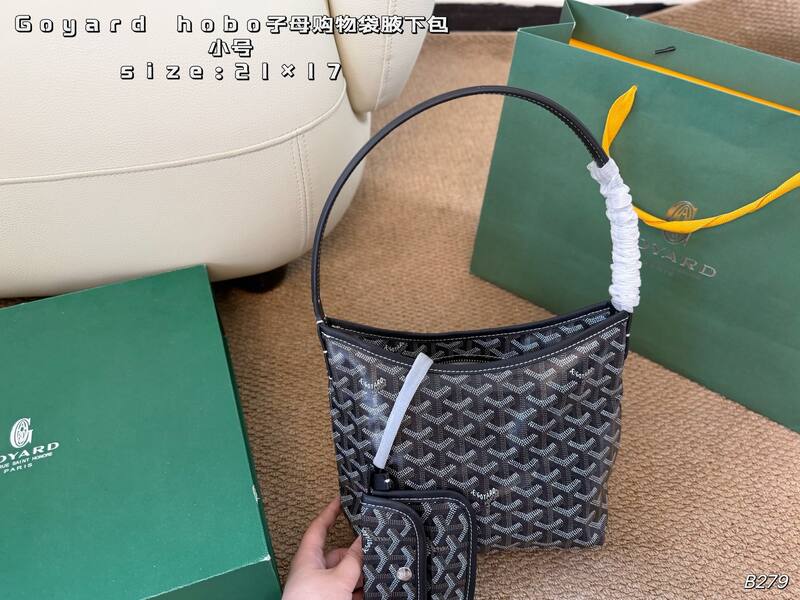 Goyard Hobo Navy small shoulder — Premium Replica