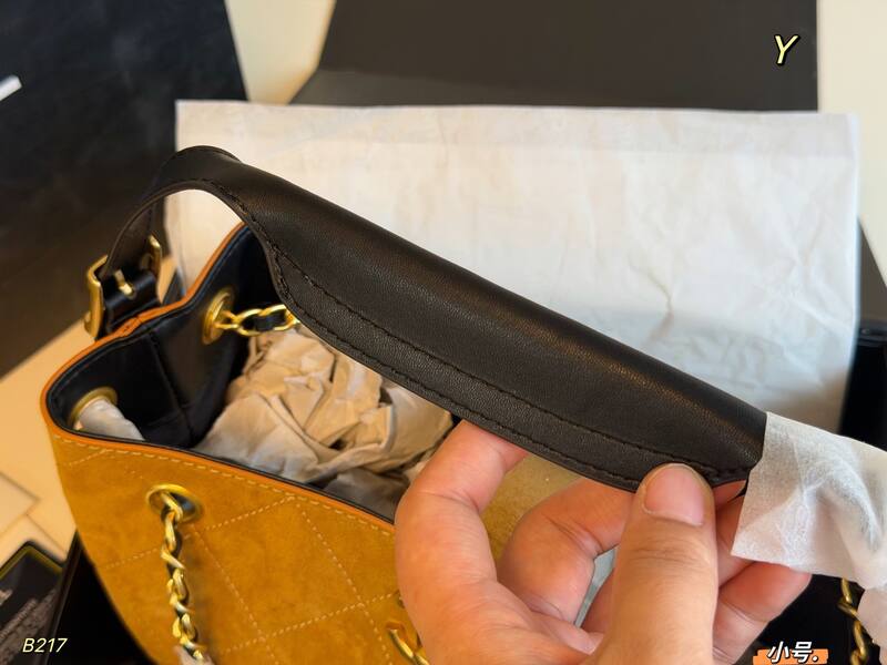 Chanel Tan Black small shoulder — Top Quality Replica