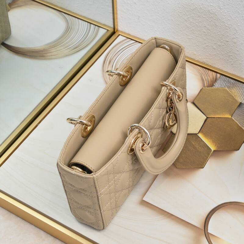 Dior Lady D-Joy Beige shoulder — AAA Quality Replica
