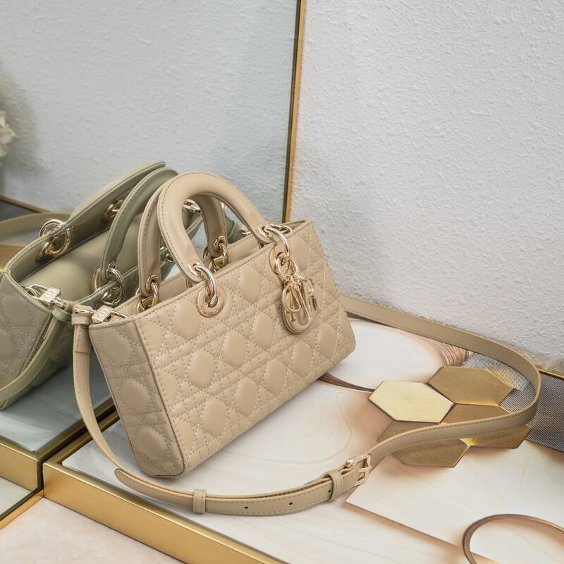 Dior Lady D-Joy Beige shoulder — AAA Quality Replica