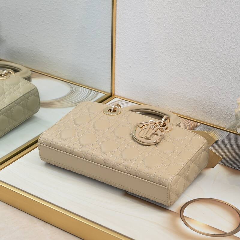 Dior Lady D-Joy Beige shoulder — AAA Quality Replica