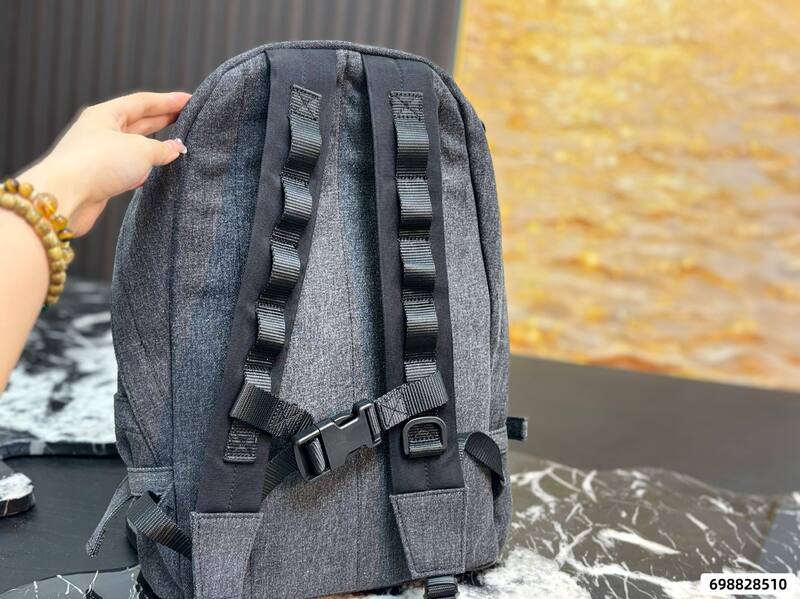 Balenciaga Heather gray denim 42x49x15cm backpack — Top Quality Replica