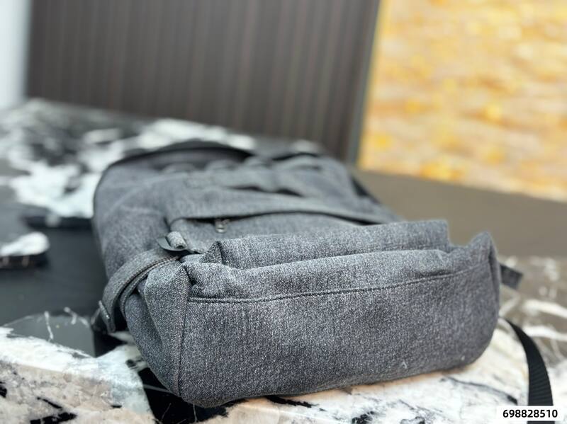Balenciaga Heather gray denim 42x49x15cm backpack — Top Quality Replica