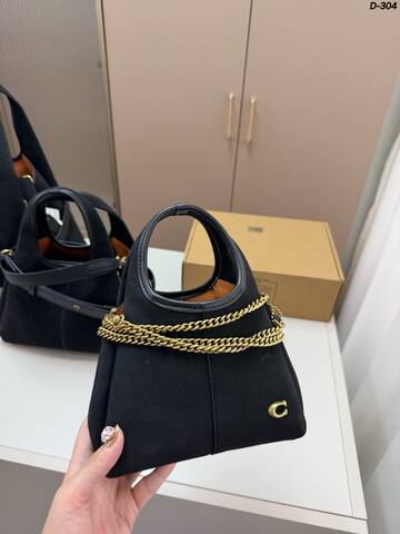 Coach Black 25x18x10cm shoulder bag AAA Quality Replica