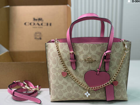 Coach Pink 25x18x10cm shoulder bag Premium Replica