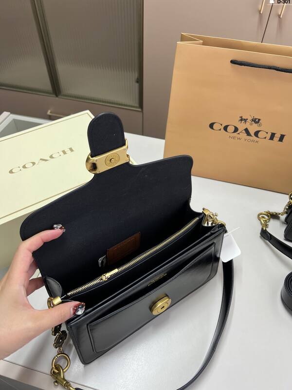 Coach Black 40x30x16cm shoulder bag — AAA Quality Replica