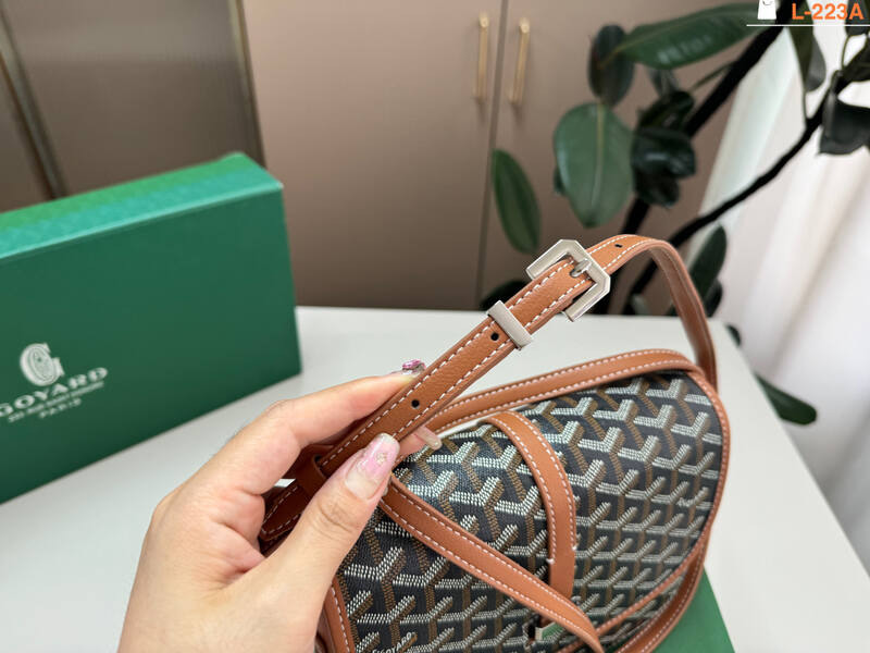 Goyard Belvedere PM Black and Tan crossbody bag — Top Quality Replica