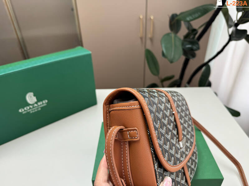 Goyard Belvedere PM Black and Tan crossbody bag — Top Quality Replica