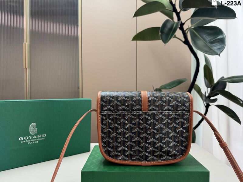 Goyard Belvedere PM Black and Tan crossbody bag — Top Quality Replica
