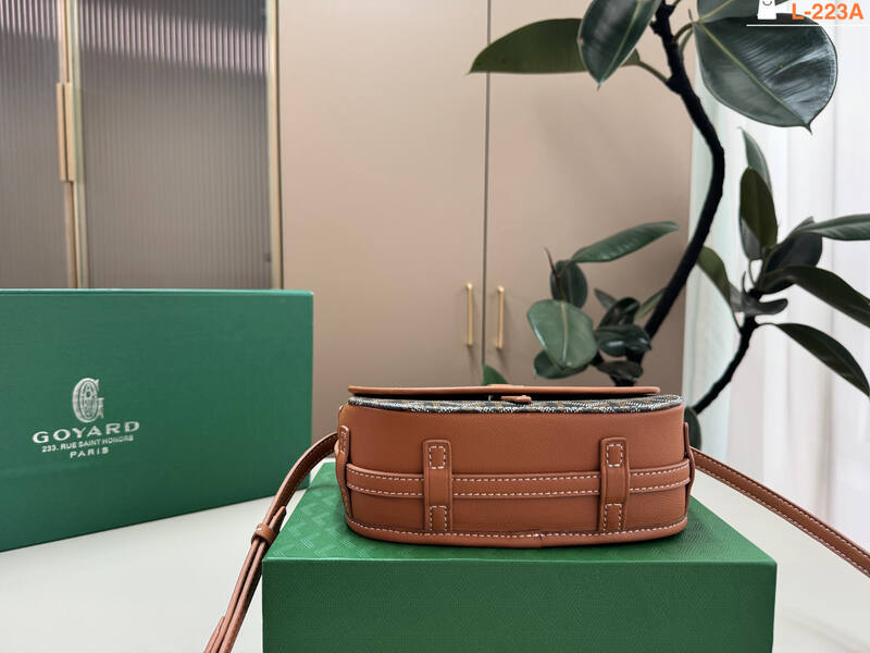 Goyard Belvedere PM Black and Tan crossbody bag — Top Quality Replica