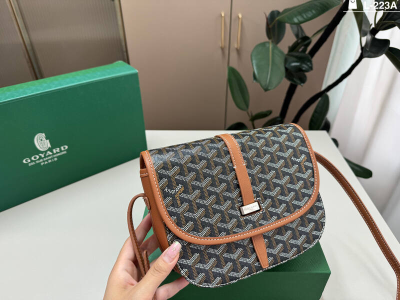 Goyard Belvedere PM Black and Tan crossbody bag — Top Quality Replica
