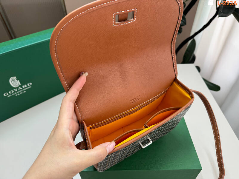Goyard Belvedere PM Black and Tan crossbody bag — Top Quality Replica