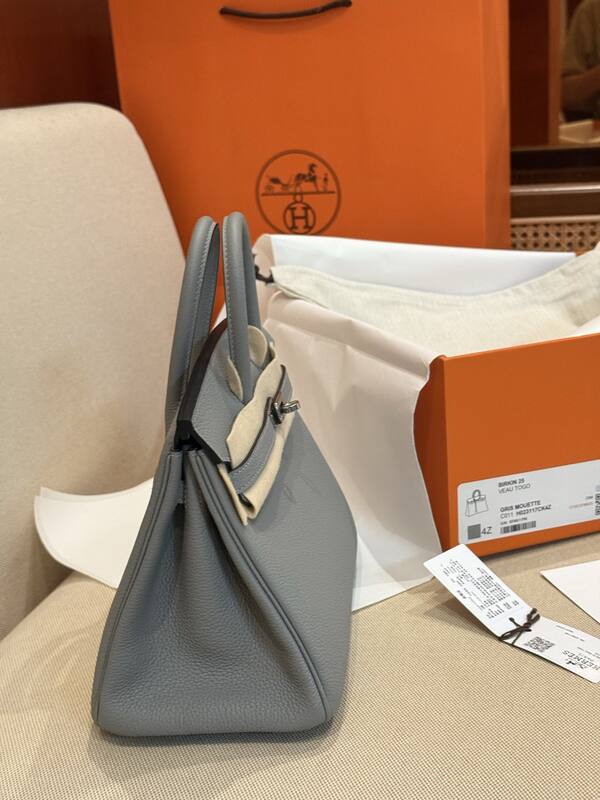 Hermes Birkin Gray handbag — Top Quality Replica