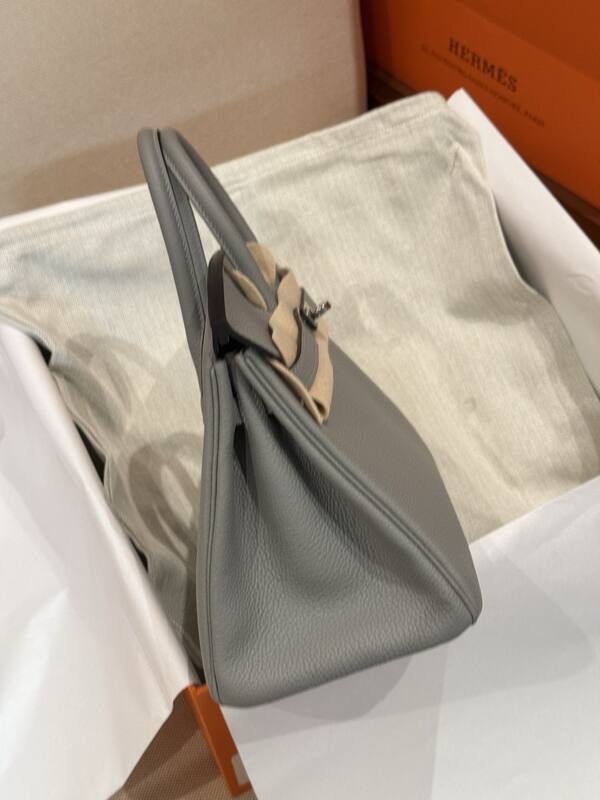 Hermes Birkin Gray handbag — Top Quality Replica