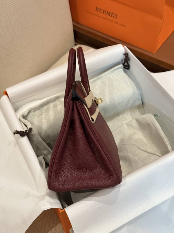 Hermes Birkin Burgundy handbag — Top Quality Replica