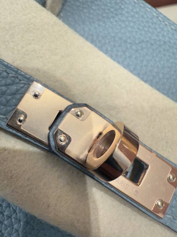 Hermes Birkin 25 Light Blue Togo everyday — Premium Replica
