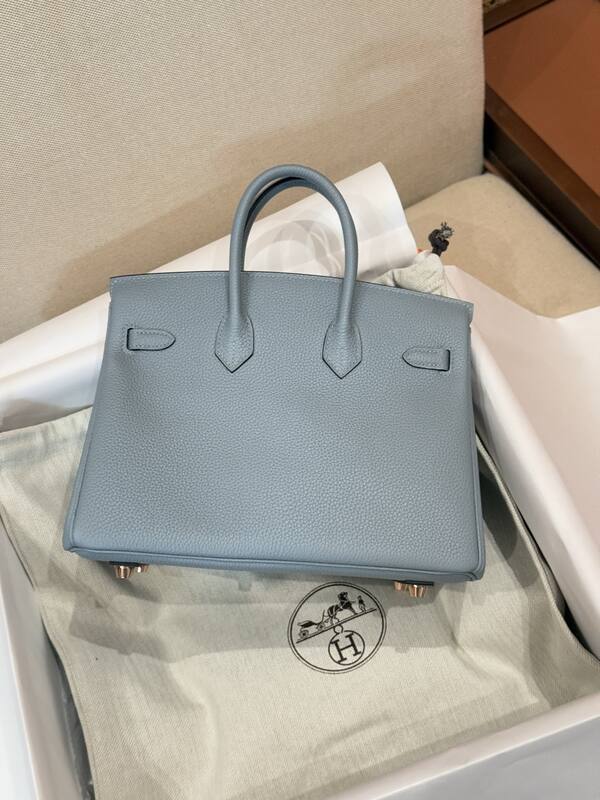 Hermes Birkin 25 Light Blue Togo everyday — Premium Replica