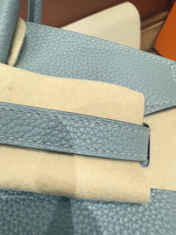 Hermes Birkin 25 Light Blue Togo everyday — Premium Replica
