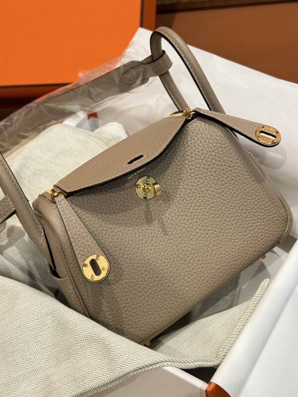 Hermes Lindy Etoupe mini crossbody — Top Quality Replica