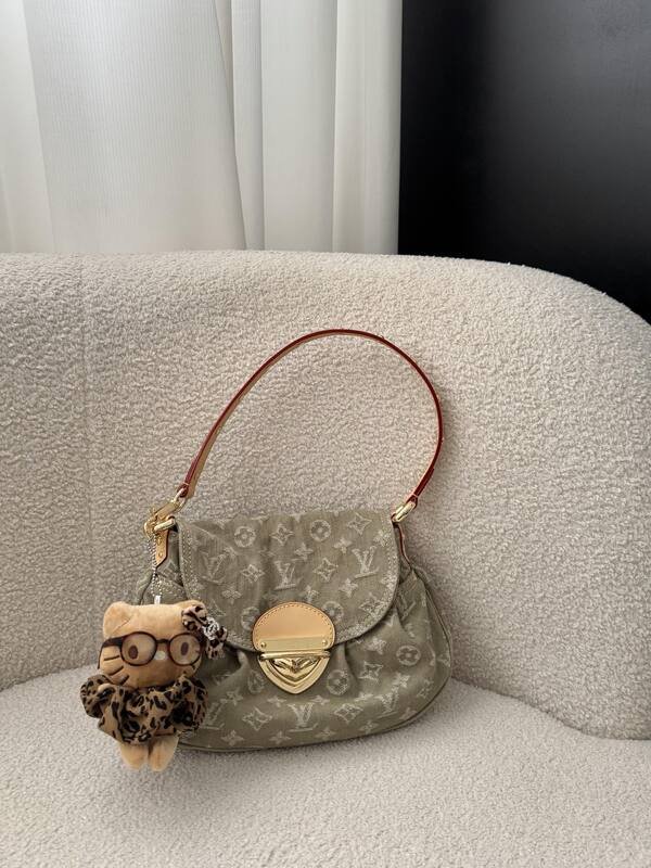 Louis Vuitton Khaki Monogram Denim shoulder — 1:1 Replica