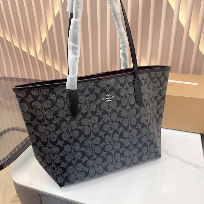 Coach City White 38x28x15cm shoulder bag — Premium Replica
