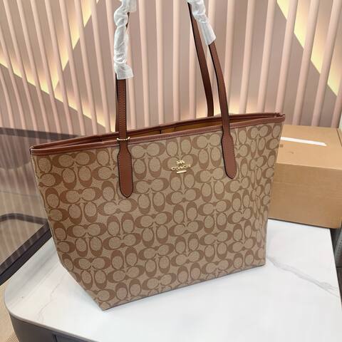 Coach City White 38x28x15cm shoulder bag Premium Replica