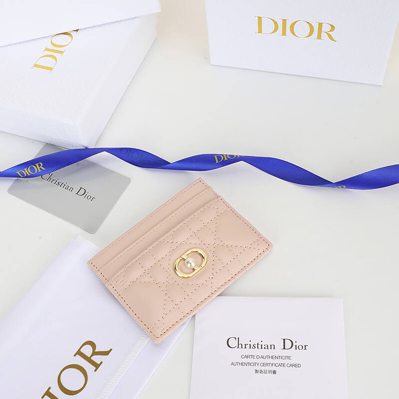 Dior Light Pink card holder — 1:1 Replica