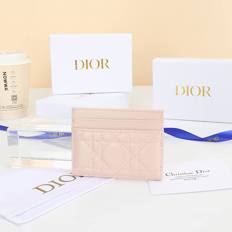 Dior Light Pink card holder — 1:1 Replica