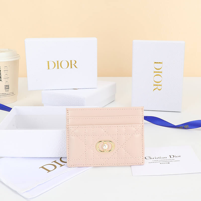 Dior Light Pink card holder — 1:1 Replica