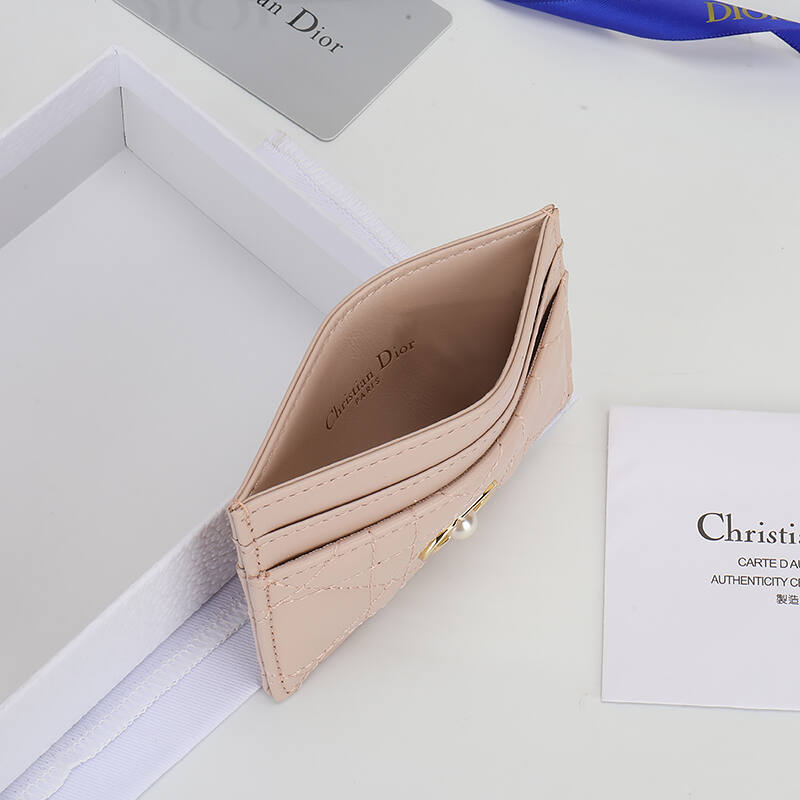 Dior Light Pink card holder — 1:1 Replica