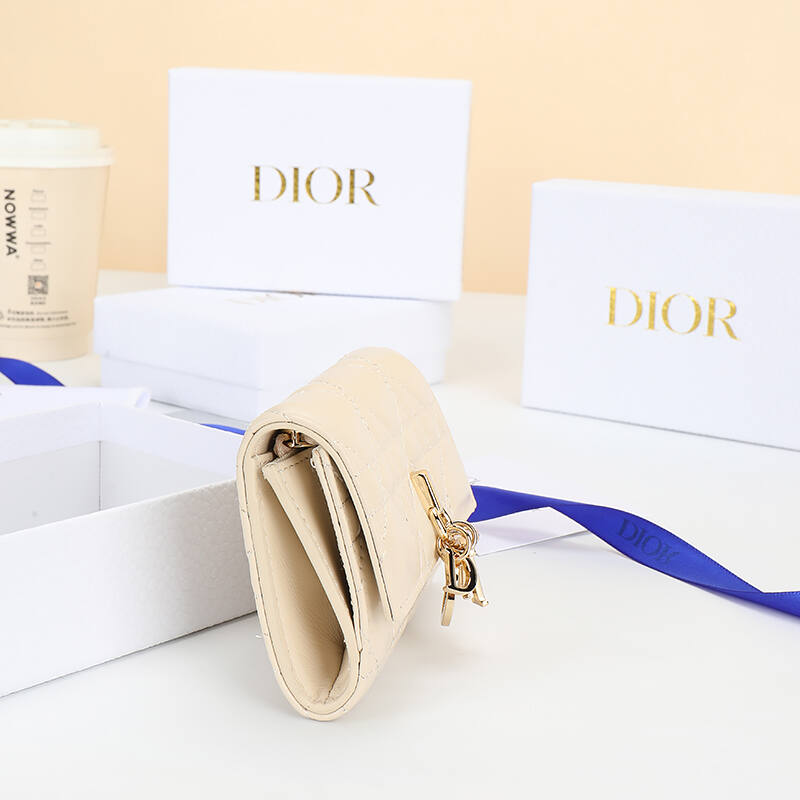 Dior S0966OQDC Beige wallet — Premium Replica