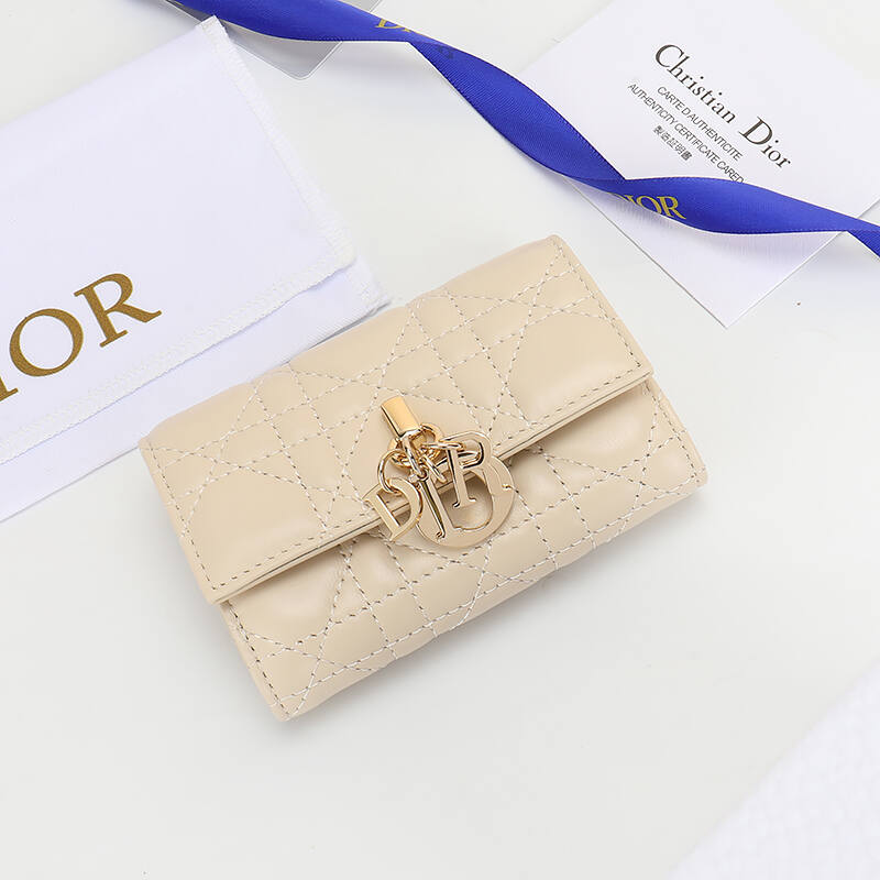 Dior S0966OQDC Beige wallet — Premium Replica