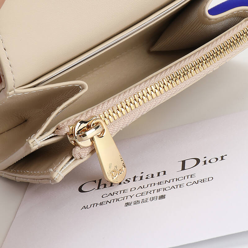 Dior S0966OQDC Beige wallet — Premium Replica