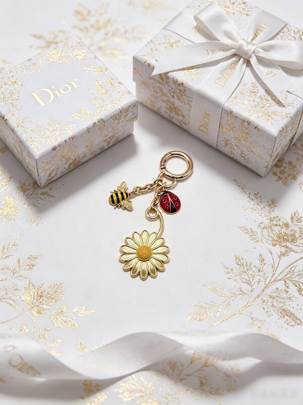 Dior White floral print with gold accents everyday — Top Quality Replica