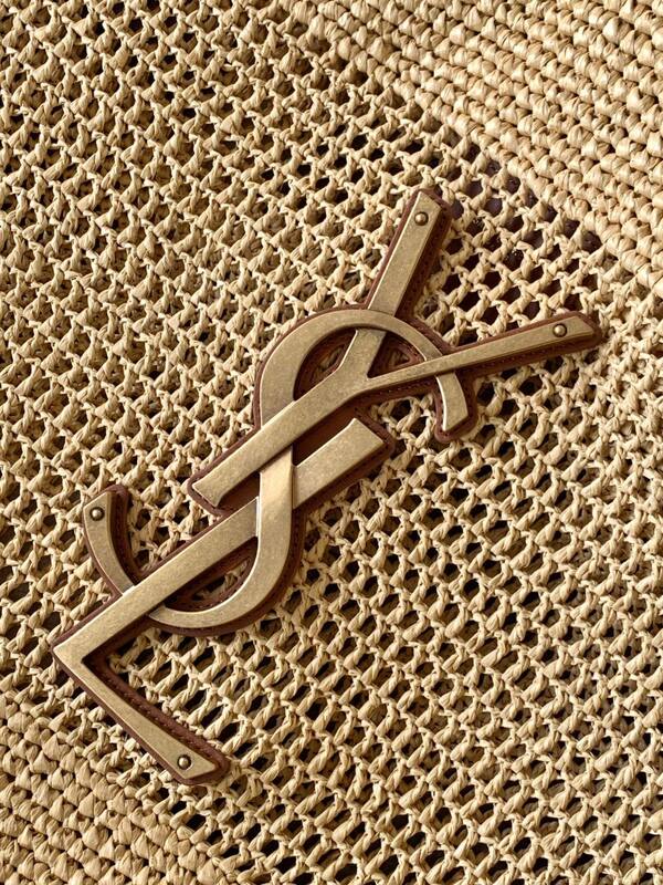 YSL Beige straw tote — Top Quality Replica