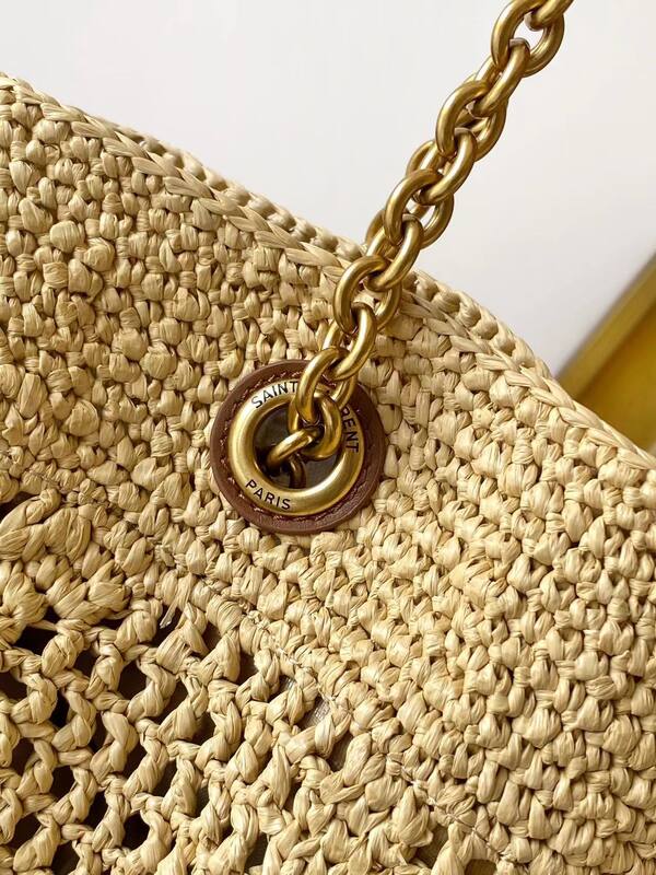 YSL Beige straw tote — 1:1 Replica
