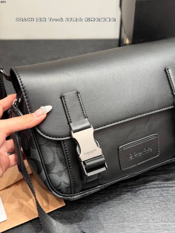 Coach Track 27 Black crossbody — AAA Quality Replica