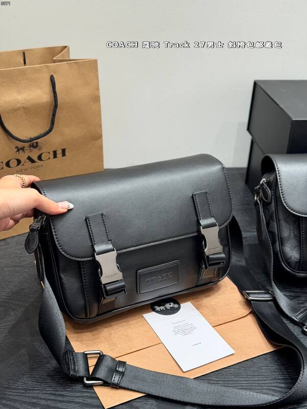 Coach Track 27 Black crossbody — AAA Quality Replica