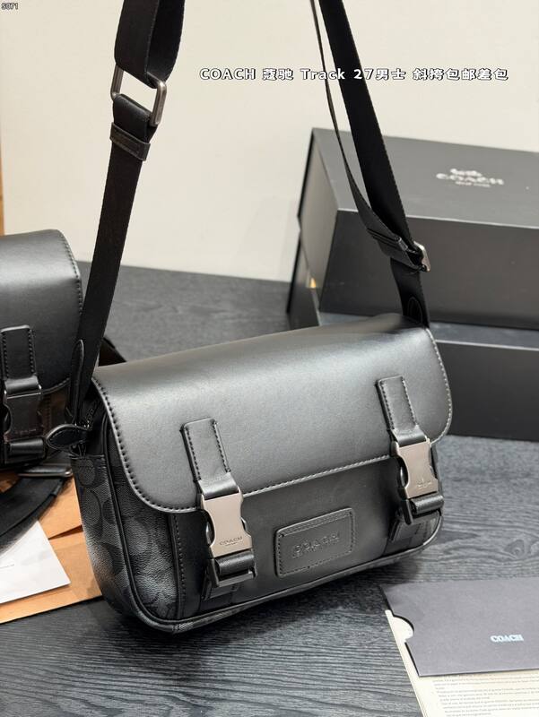 Coach Track 27 Black crossbody — AAA Quality Replica