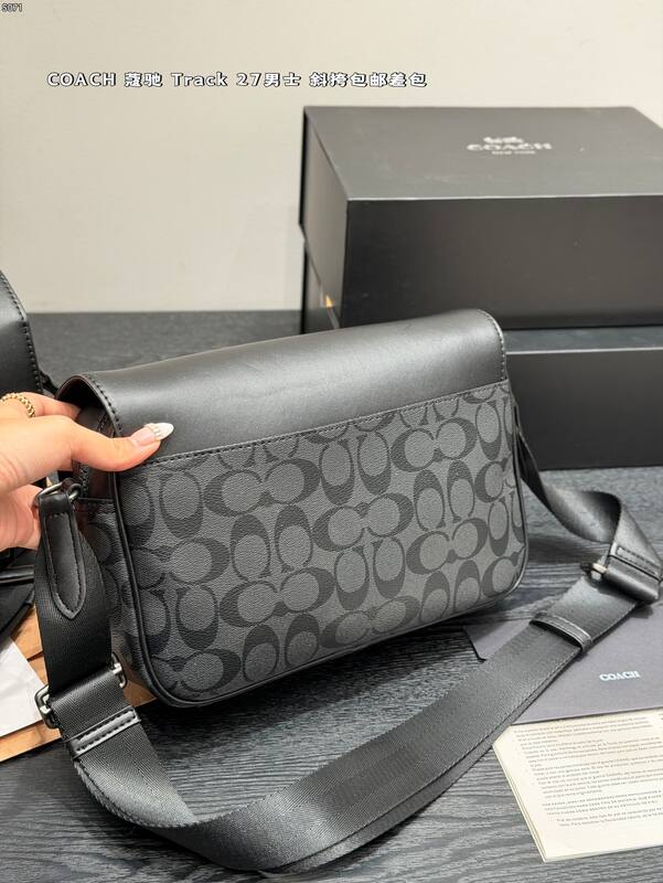 Coach Track 27 Black crossbody — AAA Quality Replica