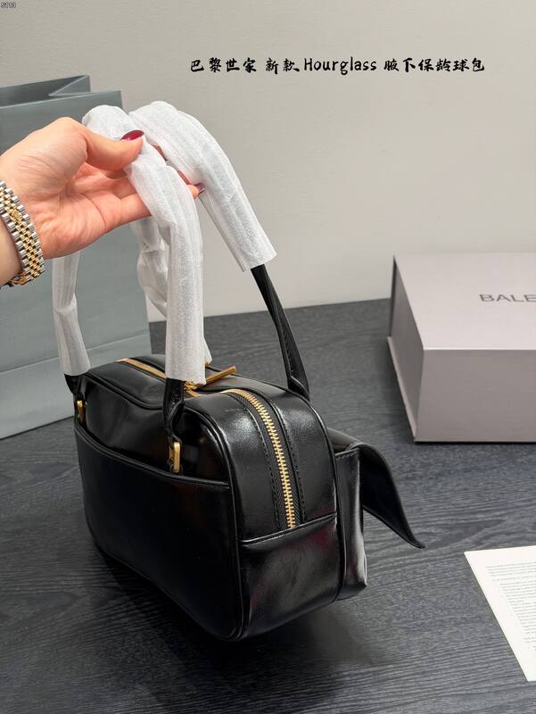 Balenciaga Hourglass Black 23x14x10cm shoulder bag — AAA Quality Replica