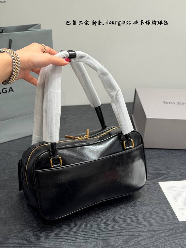 Balenciaga Hourglass Black 23x14x10cm shoulder bag — AAA Quality Replica