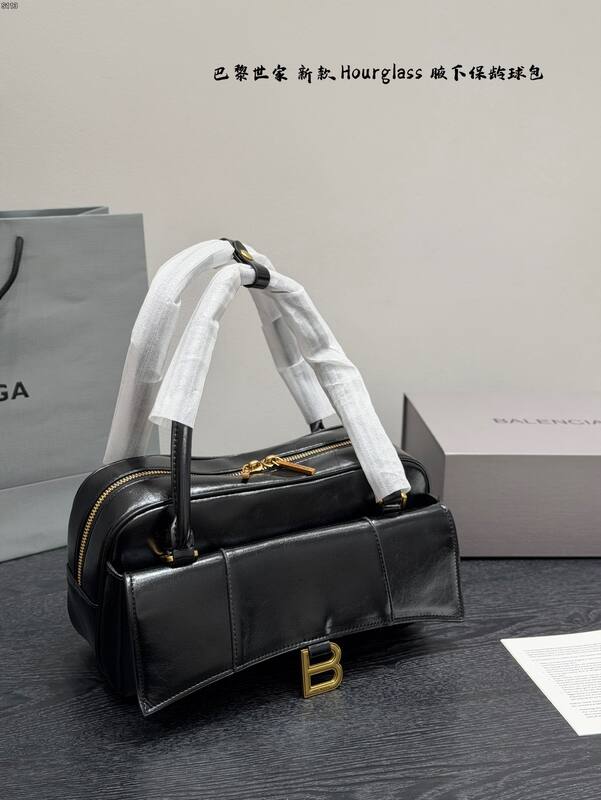 Balenciaga Hourglass Black 23x14x10cm shoulder bag — AAA Quality Replica