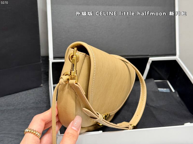 Celine little halfmoon Beige crossbody bag — 1:1 Replica