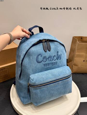 Coach Blue shoulder bag Top Quality Replica