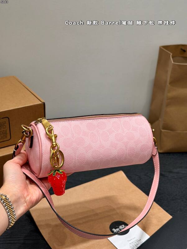 Coach Pink 25x18x10cm shoulder bag — 1:1 Replica